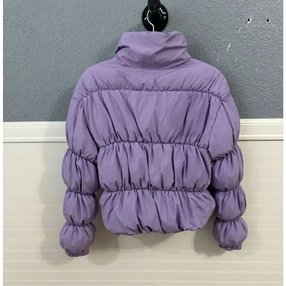 Judith March Purple Puffer Jacket - Picture 4 of 8